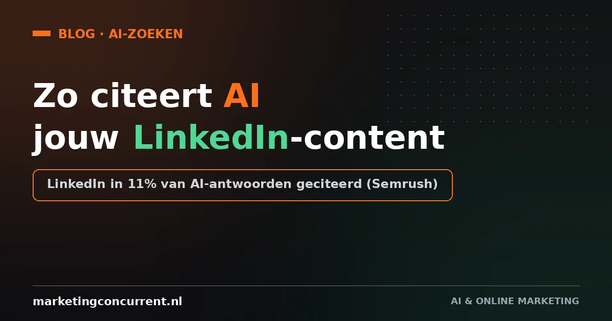 Zo zorg je dat AI-zoekmachines jouw LinkedIn-content citeren