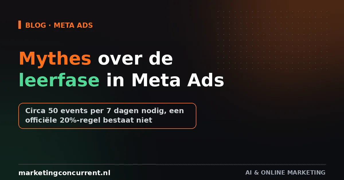 3 hardnekkige mythes over de leerfase in Meta Ads