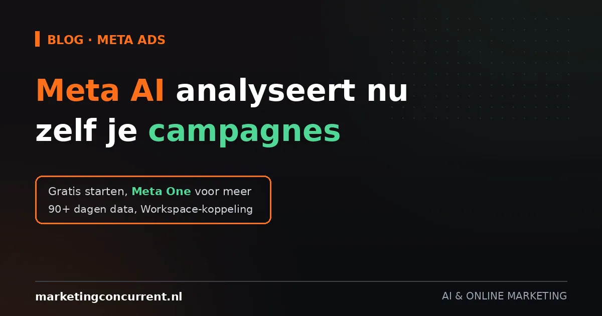 Meta AI kan nu zelf je advertenties analyseren: wat dit voor je mkb-account betekent