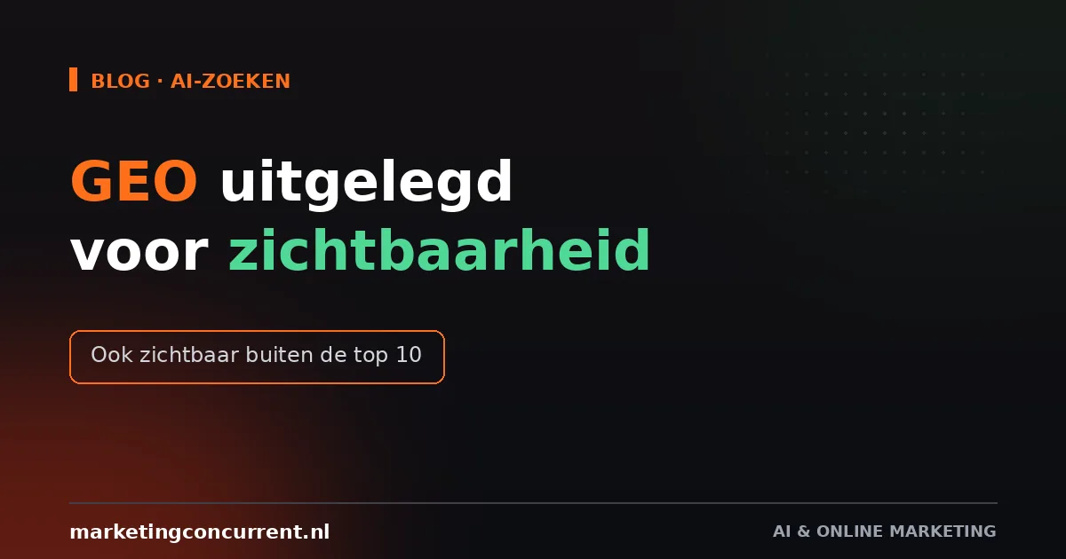 Wat is GEO en hoe zorg je dat AI je merk noemt?