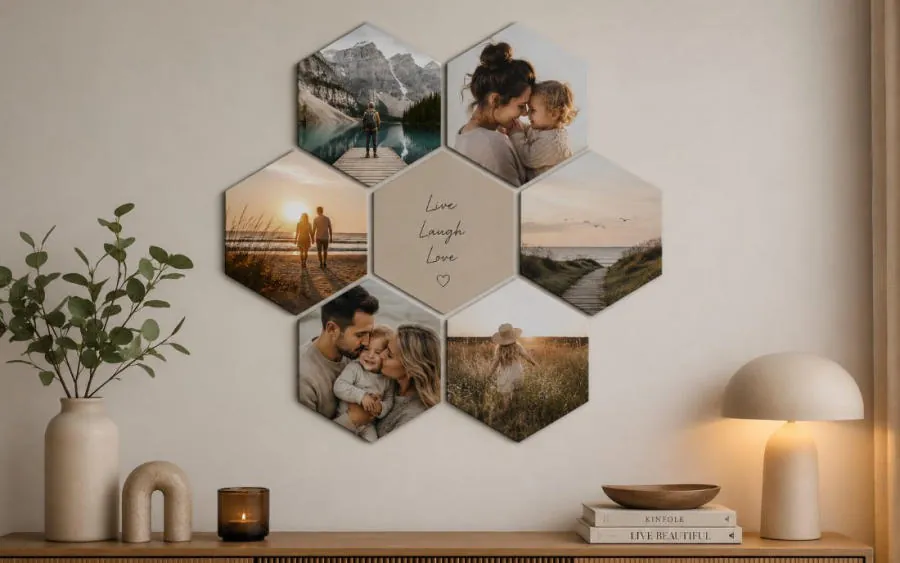 Modulari — hexagon fotowanddecoratie