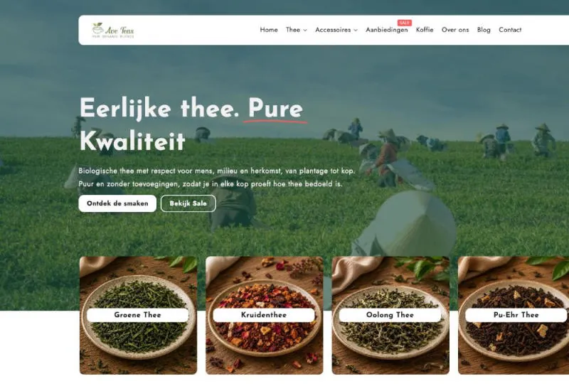 Ave Teas website