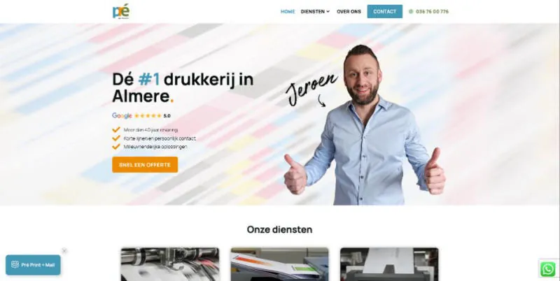 Pré Print Mail website